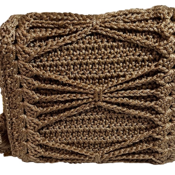 Handmade Beige Satchel Shoulder Handbag - Picture 3 of 5